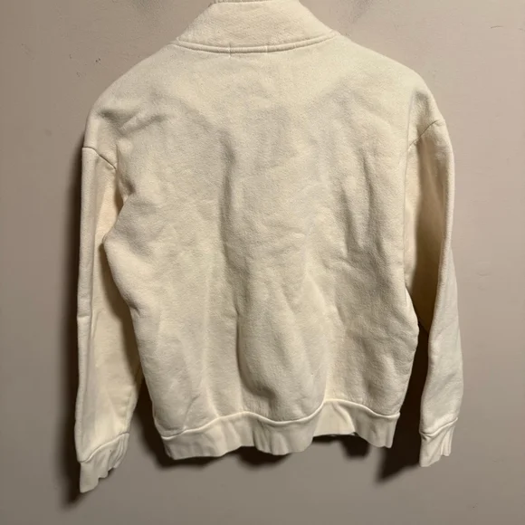 Beyond Yoga Recharge 1/4 Zip Pullover Sweater in Cream- Size XS - Picture 7 of 9